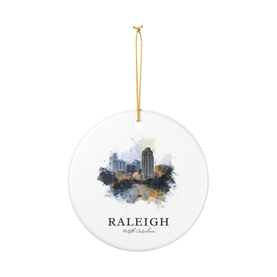 Raleigh North Carolina Ornament: Unique Raleigh Souvenir, Raleigh North Carolina Xmas Decor, and Authentic Raleigh Gift