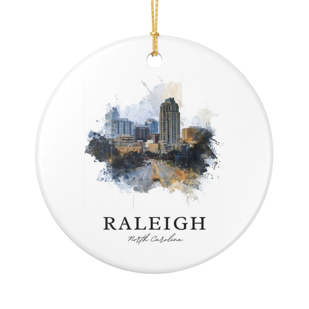Raleigh North Carolina Ornament: Unique Raleigh Souvenir, Raleigh North Carolina Xmas Decor, and Authentic Raleigh Gift