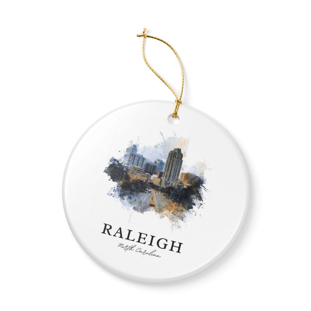 Raleigh North Carolina Ornament: Unique Raleigh Souvenir, Raleigh North Carolina Xmas Decor, and Authentic Raleigh Gift