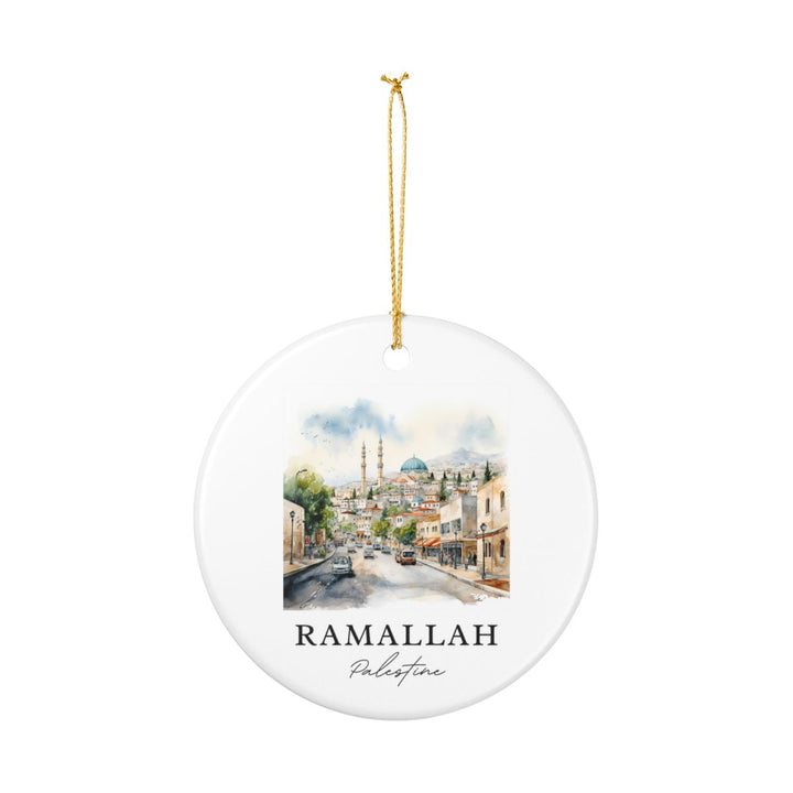 Ramallah Palestine Ornament: Unique Ramallah Palestine Souvenir, Ramallah Palestine Xmas Decor, and Authentic Ramallah Palestine Gift