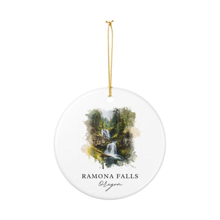 Ramona Falls Oregon USA Ornament: Unique Ramona Falls Souvenir, Ramona Falls Oregon Xmas Decor, and Authentic Ramona Falls Gift