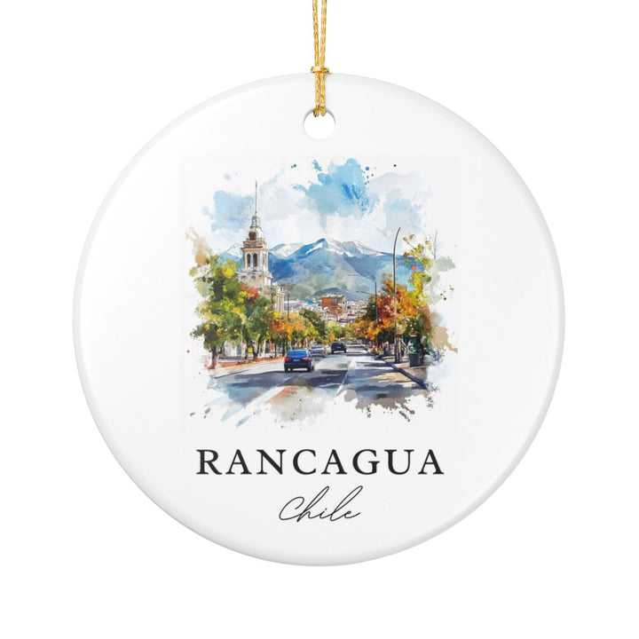 Rancagua Chile Ornament: Unique Rancagua Souvenir, Rancagua Chile Xmas Decor, and Authentic Rancagua Gift