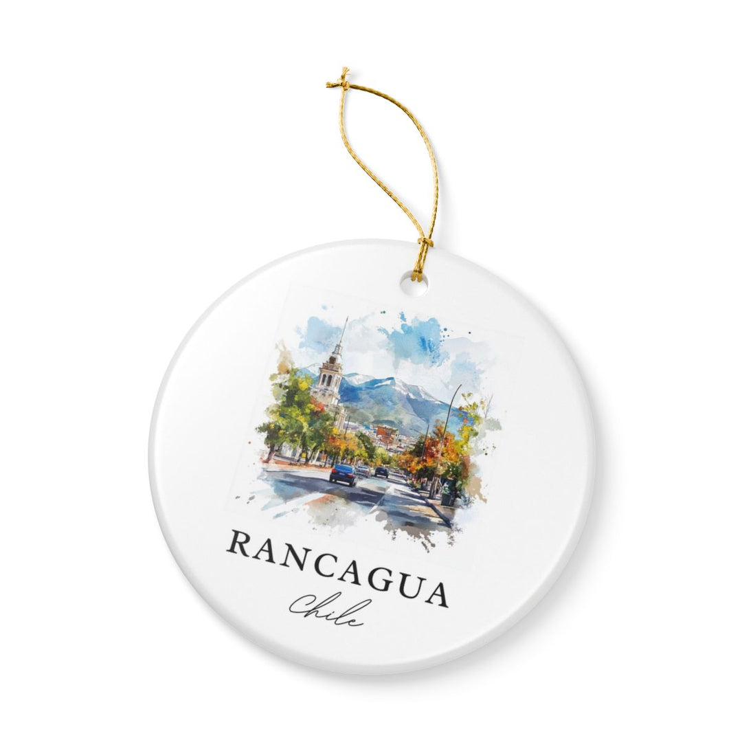 Rancagua Chile Ornament: Unique Rancagua Souvenir, Rancagua Chile Xmas Decor, and Authentic Rancagua Gift