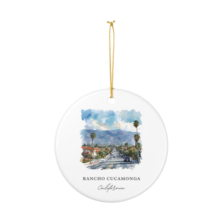 Rancho Cucamonga Ornament: Unique Rancho Cucamonga Souvenir, Rancho Cucamonga Xmas Decor, and Authentic Rancho Cucamonga Gift