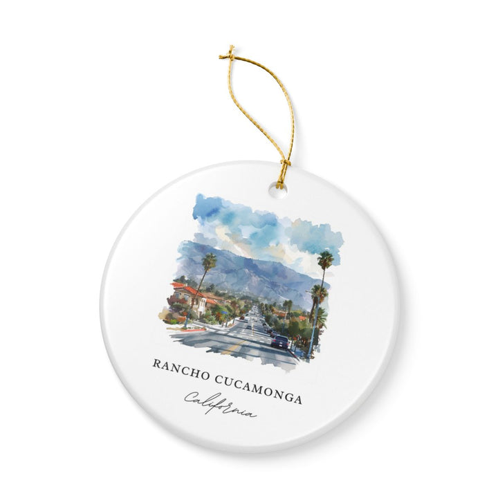 Rancho Cucamonga Ornament: Unique Rancho Cucamonga Souvenir, Rancho Cucamonga Xmas Decor, and Authentic Rancho Cucamonga Gift