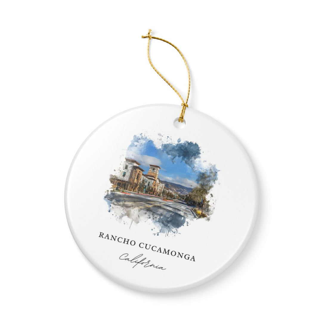 Rancho Cucamonga Ornament: Unique Rancho Cucamonga Souvenir, Rancho Cucamonga Xmas Decor, and Authentic Rancho Cucamonga Gift