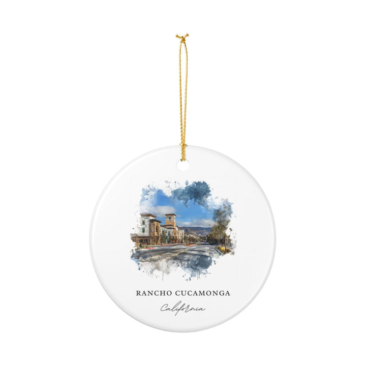 Rancho Cucamonga Ornament: Unique Rancho Cucamonga Souvenir, Rancho Cucamonga Xmas Decor, and Authentic Rancho Cucamonga Gift