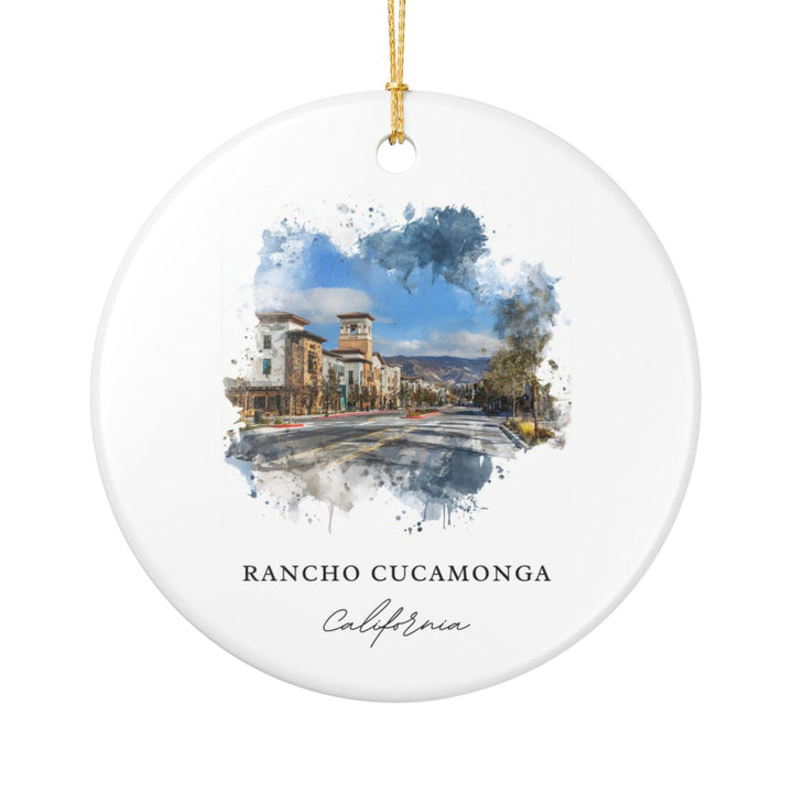 Rancho Cucamonga Ornament: Unique Rancho Cucamonga Souvenir, Rancho Cucamonga Xmas Decor, and Authentic Rancho Cucamonga Gift