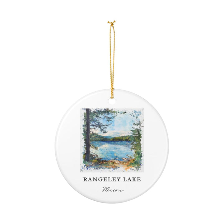 Rangeley Lake Ornament: Unique Rangeley Lake Souvenir, Rangeley Lake Xmas Decor, and Authentic Rangeley Lake Gift