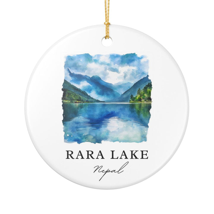 Rara Lake Nepal Ornament: Unique Rara Lake Souvenir, Rara Lake Nepal Xmas Decor, and Authentic Rara Lake Gift