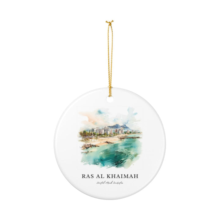 Ras AL Khaimah United Arab Emirates Ornament: Unique Ras AL Khaimah Souvenir, Ras AL Khaimah Xmas Decor, and Authentic Ras AL Khaimah Gift