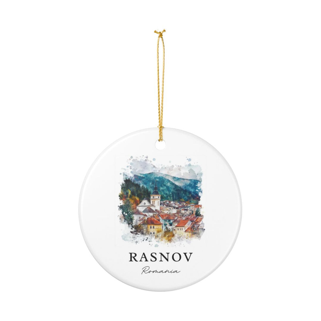 Rasnov Romania Ornament: Unique Rasnov Souvenir, Rasnov Romania Xmas Decor, and Authentic Rasnov Gift