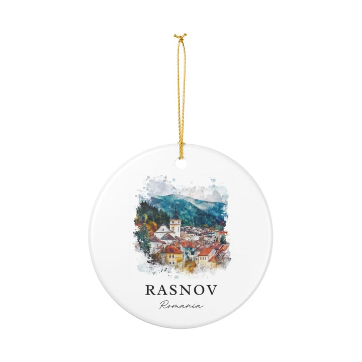 Rasnov Romania Ornament: Unique Rasnov Souvenir, Rasnov Romania Xmas Decor, and Authentic Rasnov Gift