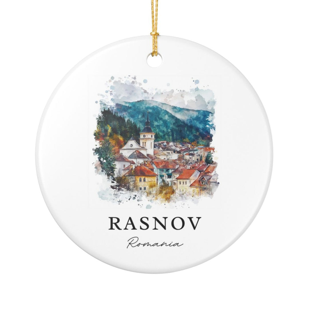 Rasnov Romania Ornament: Unique Rasnov Souvenir, Rasnov Romania Xmas Decor, and Authentic Rasnov Gift