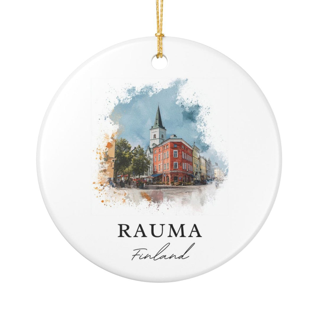 Rauma Finland Ornament: Unique Rauma Souvenir, Rauma Finland Xmas Decor, and Authentic Rauma Gift