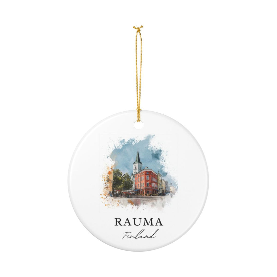 Rauma Finland Ornament: Unique Rauma Souvenir, Rauma Finland Xmas Decor, and Authentic Rauma Gift
