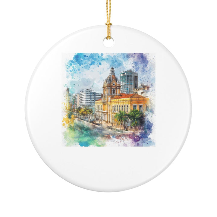 Recife Brazil Ornament: Unique Recife Brazil Souvenir, Recife Brazil Xmas Decor, and Authentic Recife Brazil Gift
