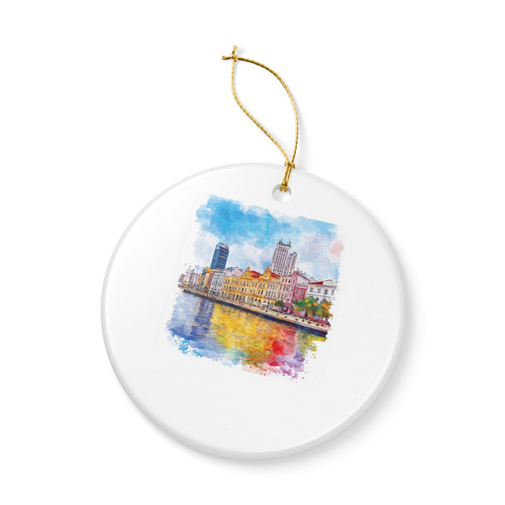 Recife Brazil Ornament: Unique Recife Brazil Souvenir, Recife Brazil Xmas Decor, and Authentic Recife Brazil Gift