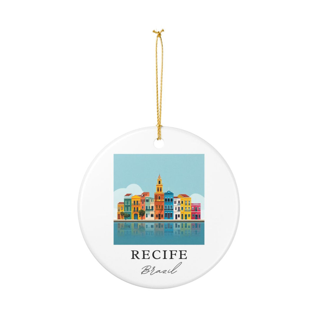 Recife Brazil Ornament: Unique Recife Brazil Souvenir, Recife Brazil Xmas Decor, and Authentic Recife Brazil Gift