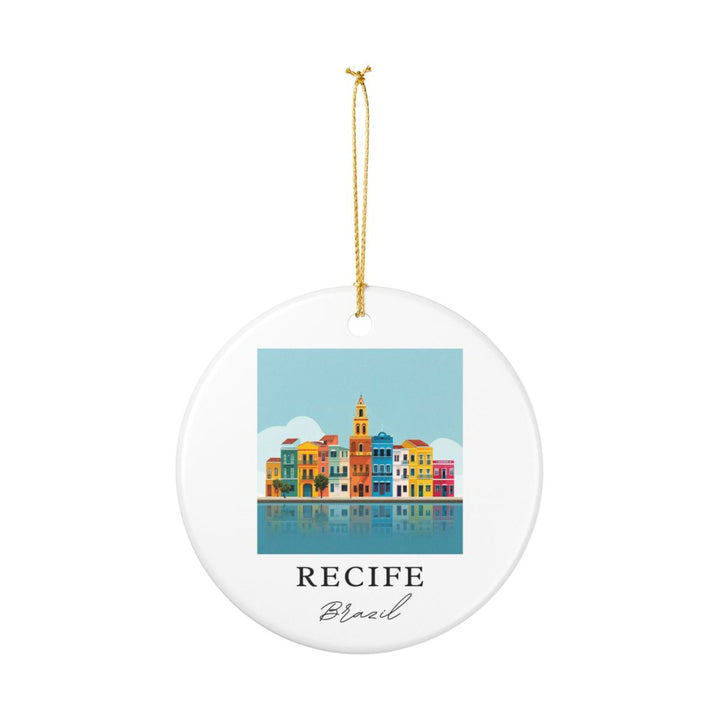 Recife Brazil Ornament: Unique Recife Brazil Souvenir, Recife Brazil Xmas Decor, and Authentic Recife Brazil Gift