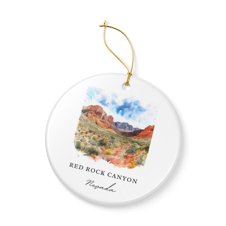 Red Rock Canyon Nevada Ornament: Unique Red Rock Canyon Souvenir, Red Rock Canyon Nevada Xmas Decor, and Authentic Red Rock Canyon Gift