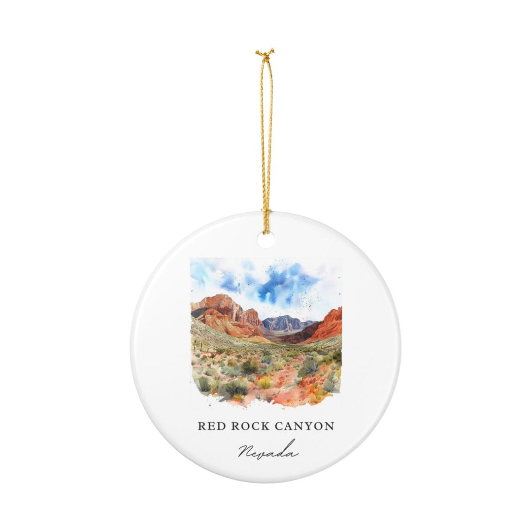 Red Rock Canyon Nevada Ornament: Unique Red Rock Canyon Souvenir, Red Rock Canyon Nevada Xmas Decor, and Authentic Red Rock Canyon Gift