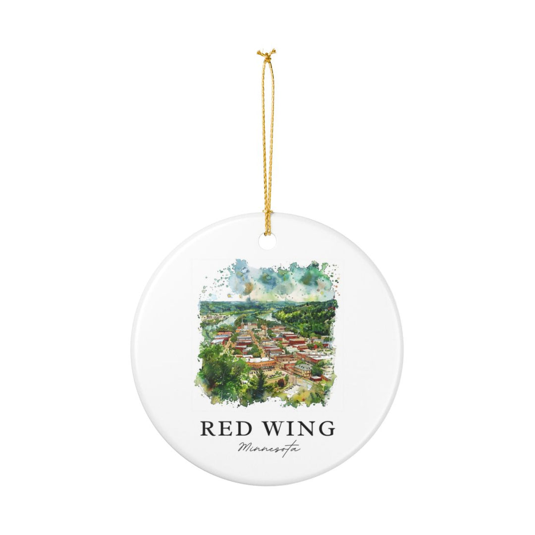 Red Wing Minnesota Ornament: Unique Red Wing Minnesota Souvenir, Red Wing Minnesota Xmas Decor, and Authentic Red Wing Minnesota Gift