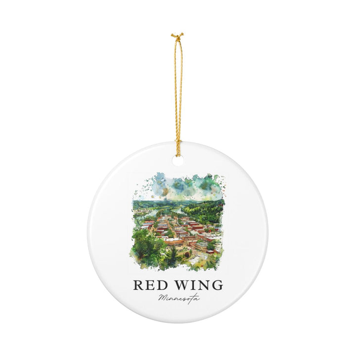Red Wing Minnesota Ornament: Unique Red Wing Minnesota Souvenir, Red Wing Minnesota Xmas Decor, and Authentic Red Wing Minnesota Gift