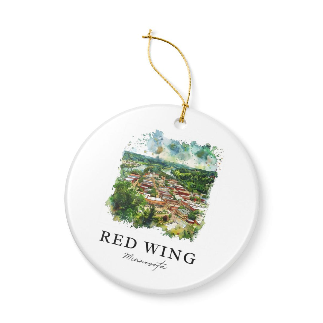 Red Wing Minnesota Ornament: Unique Red Wing Minnesota Souvenir, Red Wing Minnesota Xmas Decor, and Authentic Red Wing Minnesota Gift