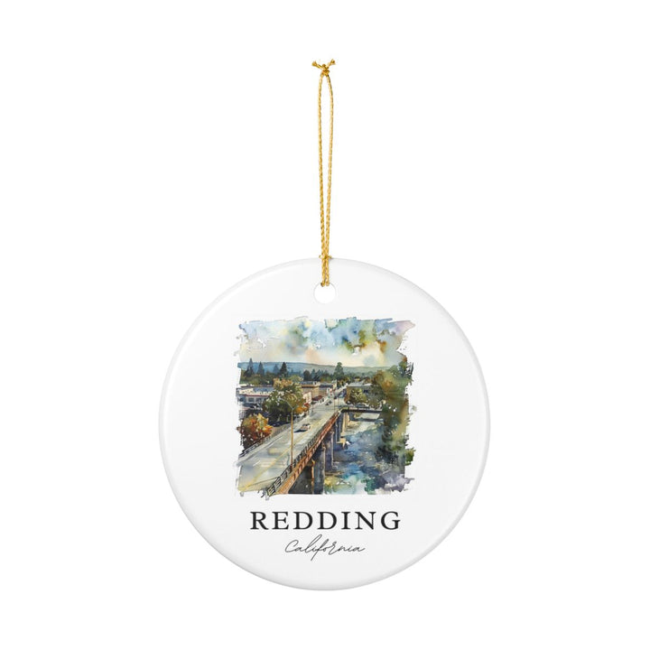 Redding California Ornament: Unique Redding Souvenir, Redding California Xmas Decor, and Authentic Redding Gift
