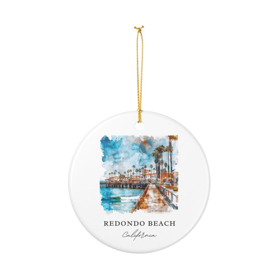Redondo Beach Ornament: Unique Redondo Beach Souvenir, Redondo Beach Xmas Decor, and Authentic Redondo Beach Gift