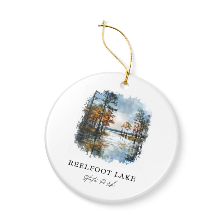 Reelfoot Lake Tennessee USA Ornament: Unique Reelfoot Lake Souvenir, Reelfoot Lake Tennessee Xmas Decor, and Authentic Reelfoot Lake Gift