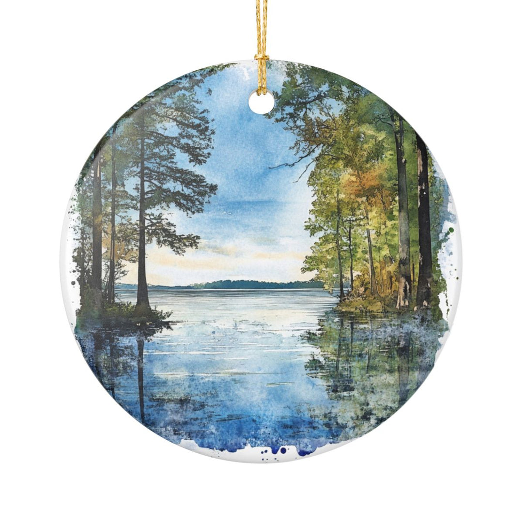 Reelfoot Lake Tennessee USA Ornament: Unique Reelfoot Lake Souvenir, Reelfoot Lake Tennessee Xmas Decor, and Authentic Reelfoot Lake Gift
