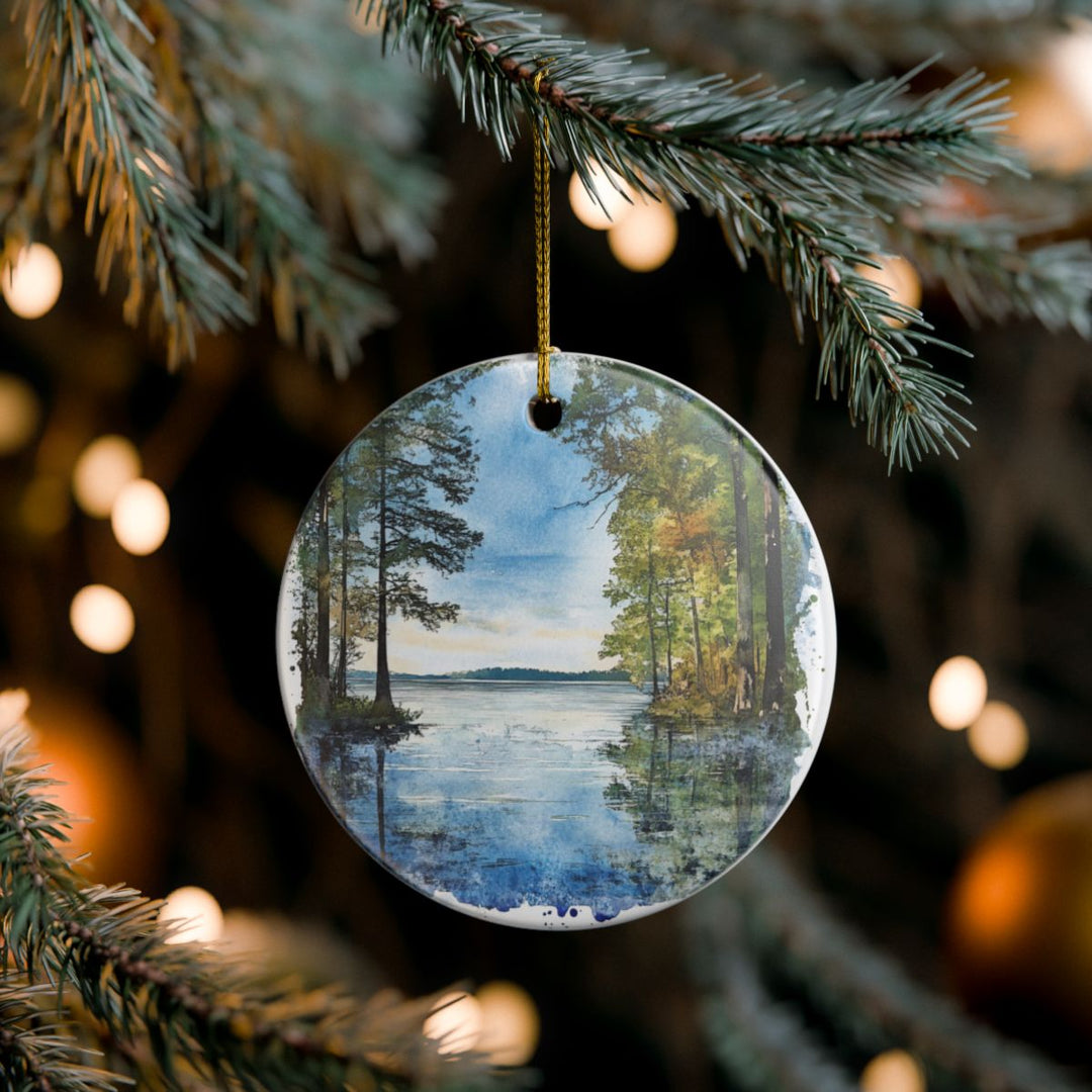 Reelfoot Lake Tennessee USA Ornament: Unique Reelfoot Lake Souvenir, Reelfoot Lake Tennessee Xmas Decor, and Authentic Reelfoot Lake Gift