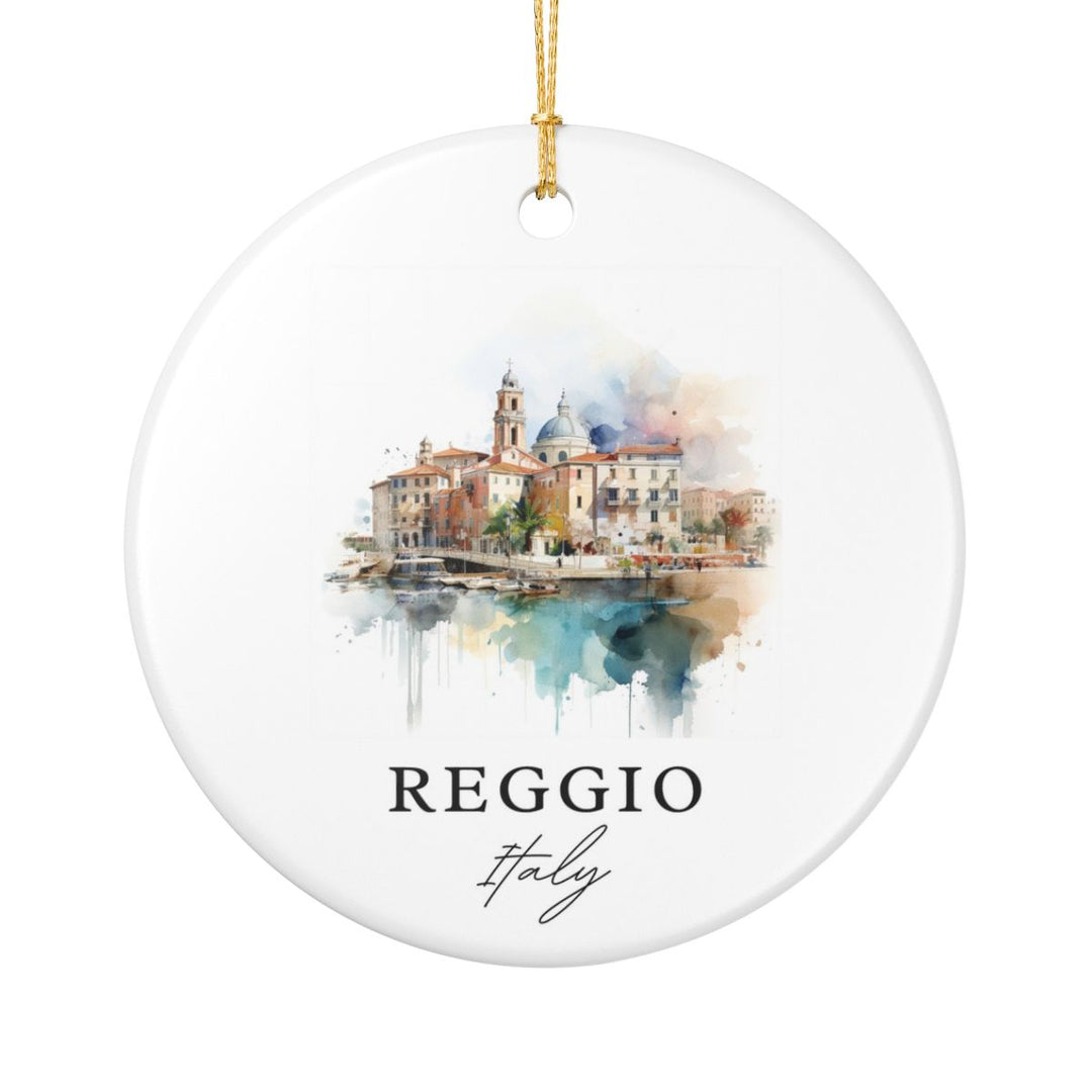 Reggio Italy Ornament: Unique Reggio Souvenir, Reggio Italy Xmas Decor, and Authentic Reggio Gift