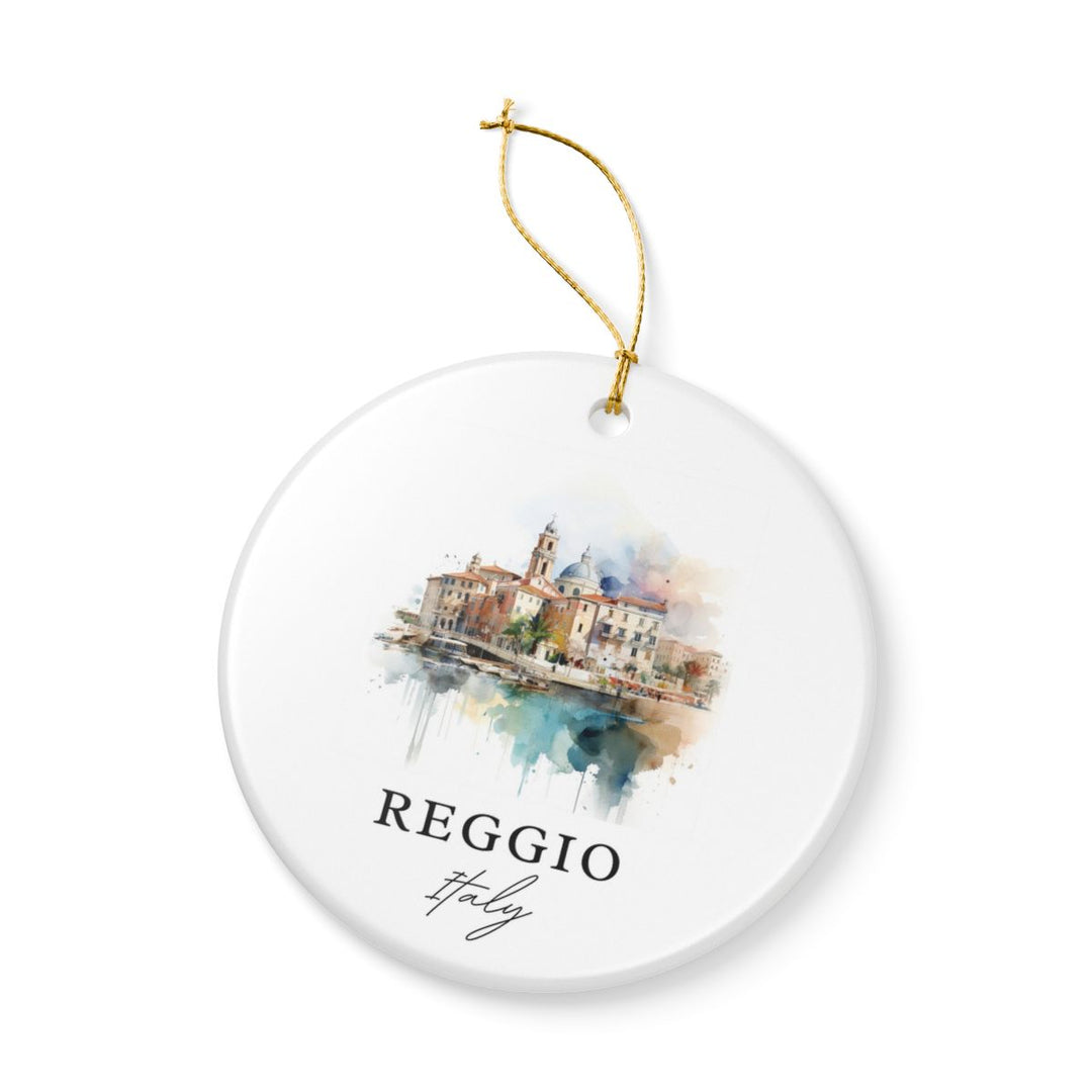 Reggio Italy Ornament: Unique Reggio Souvenir, Reggio Italy Xmas Decor, and Authentic Reggio Gift