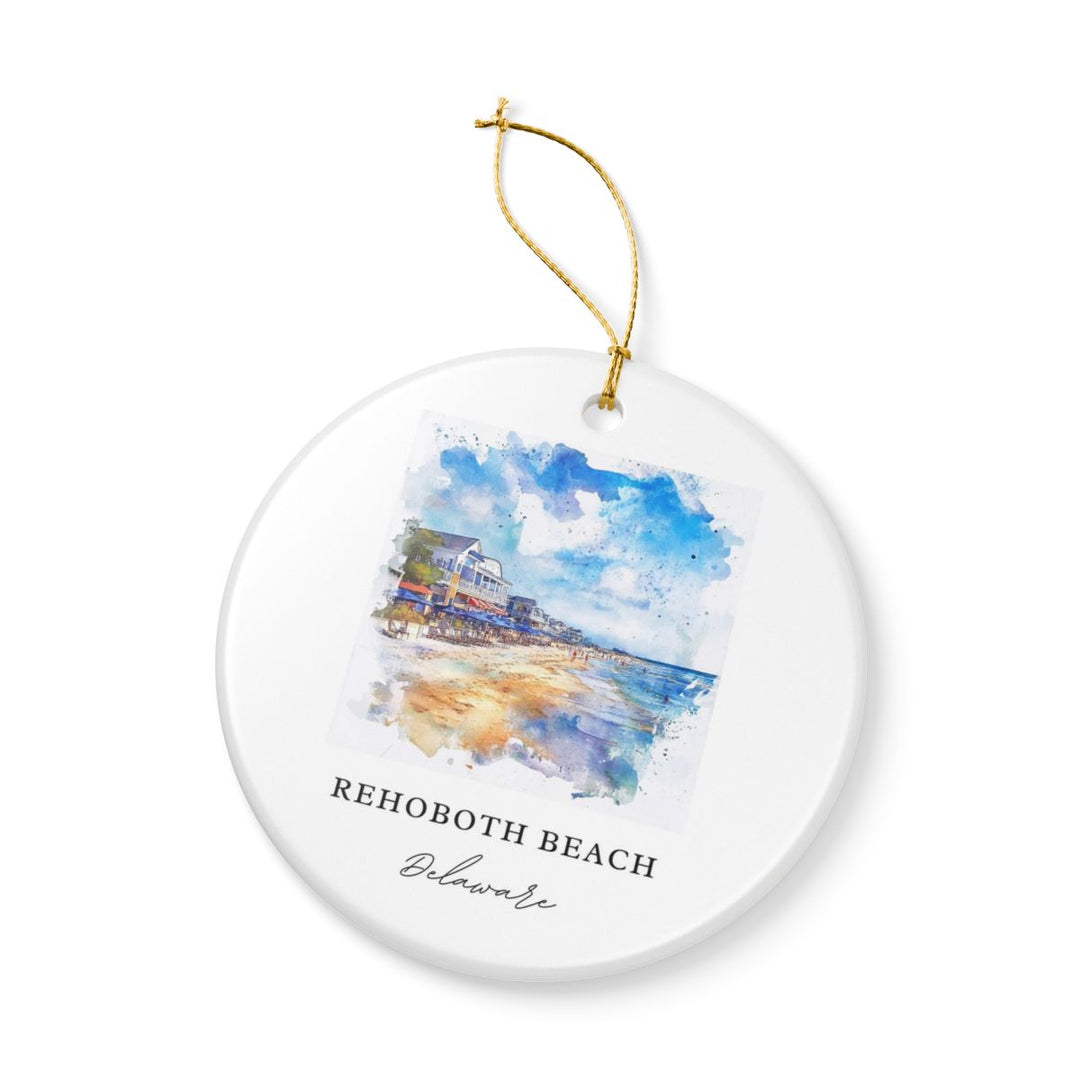 Rehoboth Beach Delaware Ornament | Christmas Travel Souvenir Gift