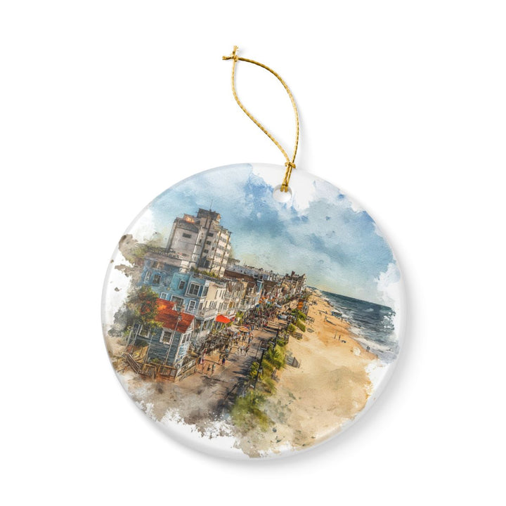 Rehoboth Beach Delaware Ornament: Unique Rehoboth Beach Souvenir, Rehoboth Beach Delaware Xmas Decor, and Authentic Rehoboth Beach Gift