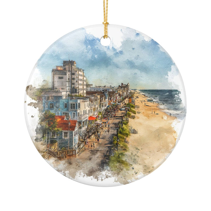 Rehoboth Beach Delaware Ornament: Unique Rehoboth Beach Souvenir, Rehoboth Beach Delaware Xmas Decor, and Authentic Rehoboth Beach Gift
