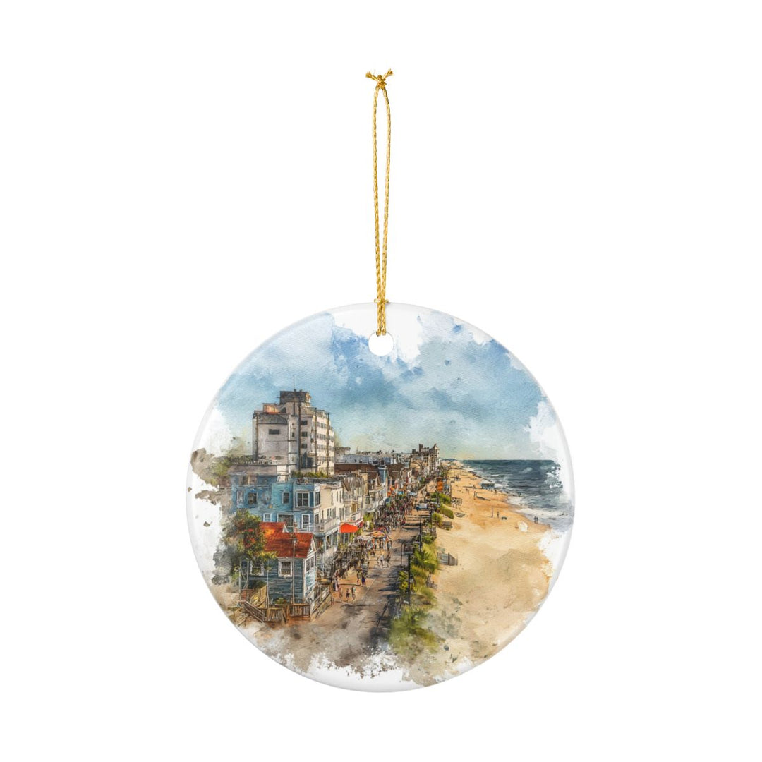Rehoboth Beach Delaware Ornament: Unique Rehoboth Beach Souvenir, Rehoboth Beach Delaware Xmas Decor, and Authentic Rehoboth Beach Gift