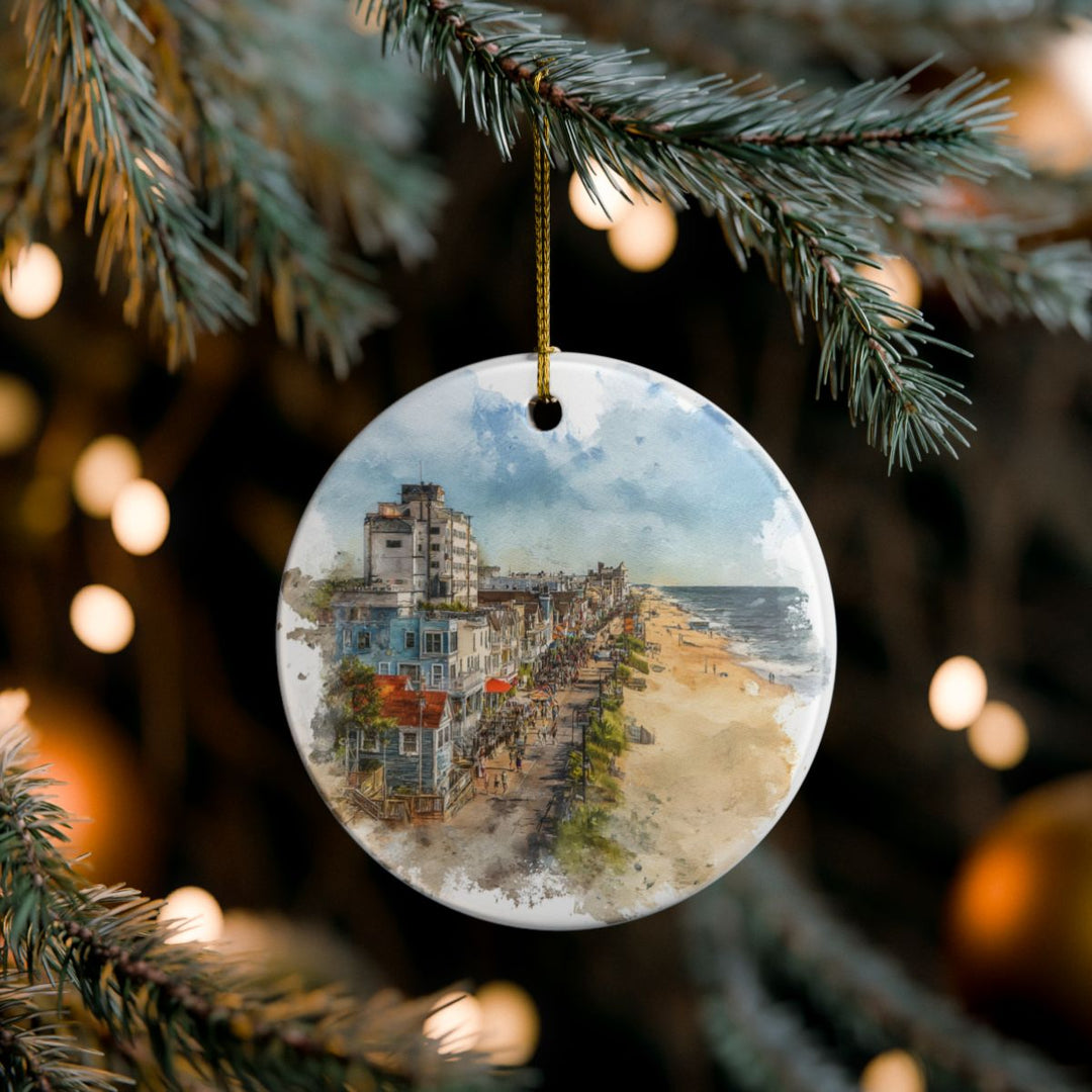 Rehoboth Beach Delaware Ornament: Unique Rehoboth Beach Souvenir, Rehoboth Beach Delaware Xmas Decor, and Authentic Rehoboth Beach Gift