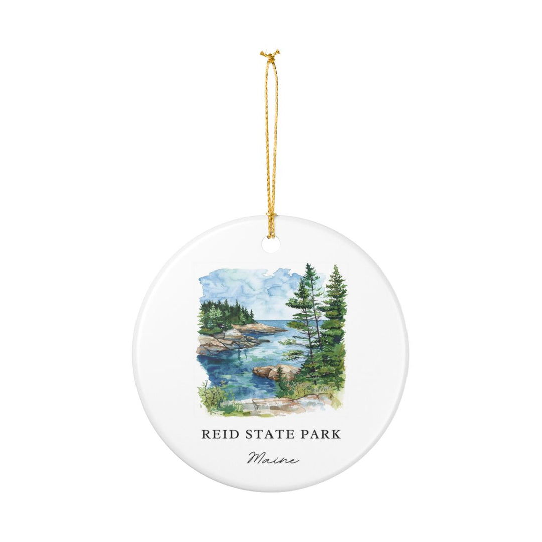 Reid State Park Maine Ornament: Unique Reid State Park Maine Souvenir, Reid State Park Maine Xmas Decor, and Authentic Reid State Park Maine Gift