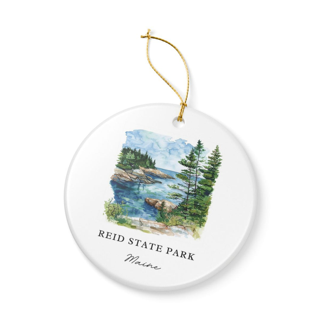Reid State Park Maine Ornament: Unique Reid State Park Maine Souvenir, Reid State Park Maine Xmas Decor, and Authentic Reid State Park Maine Gift