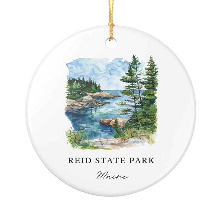 Reid State Park Maine Ornament: Unique Reid State Park Maine Souvenir, Reid State Park Maine Xmas Decor, and Authentic Reid State Park Maine Gift