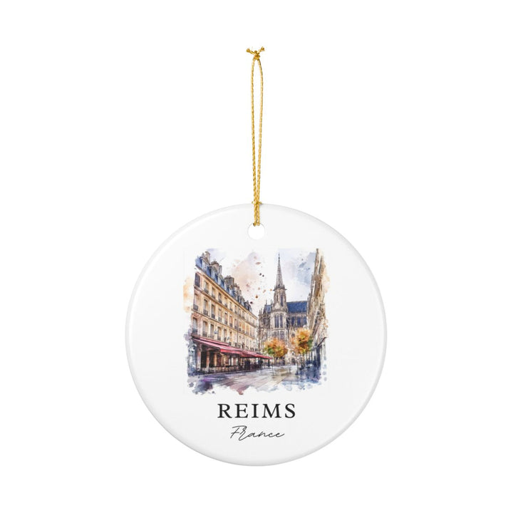 Reims France Ornament: Unique Reims Souvenir, Reims France Xmas Decor, and Authentic Reims Gift