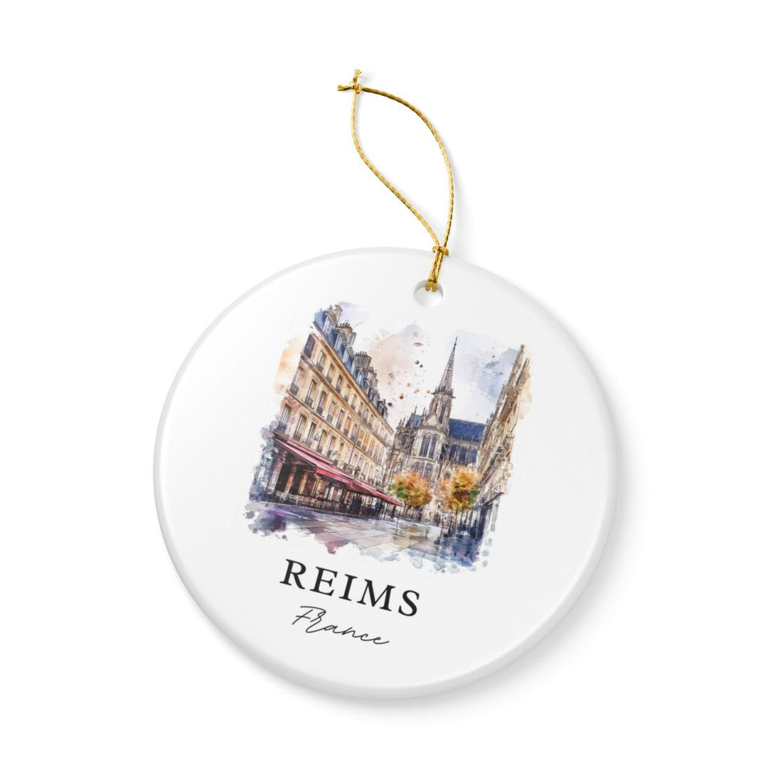 Reims France Ornament: Unique Reims Souvenir, Reims France Xmas Decor, and Authentic Reims Gift