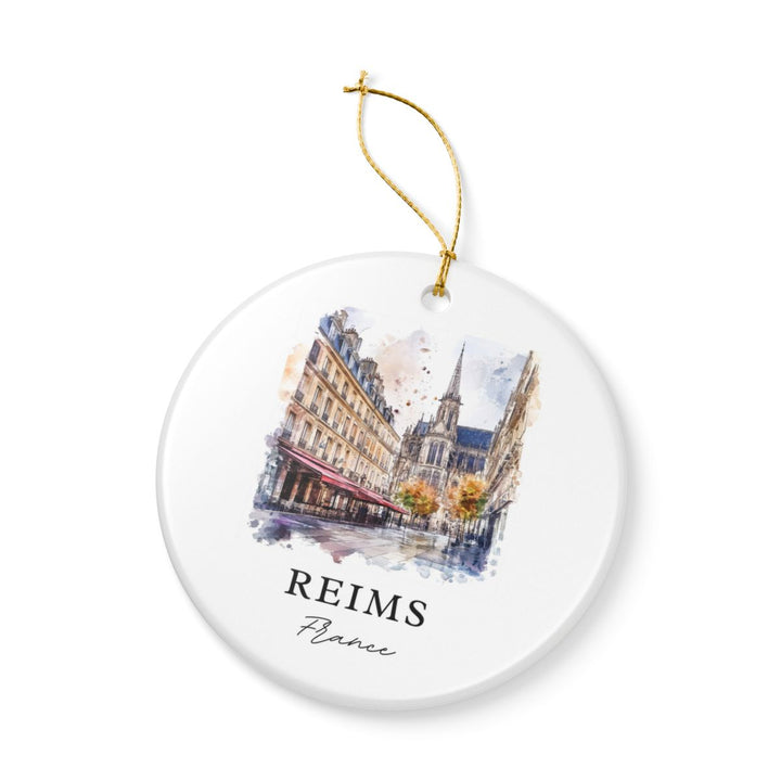 Reims France Ornament: Unique Reims Souvenir, Reims France Xmas Decor, and Authentic Reims Gift