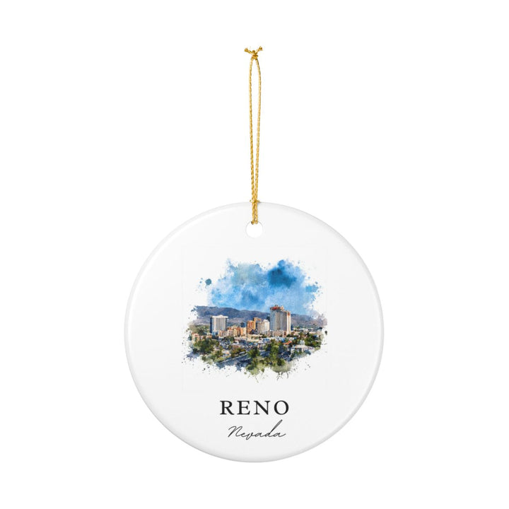 Reno Nevada Ornament: Unique Reno Souvenir, Reno Nevada Xmas Decor, and Authentic Reno Gift