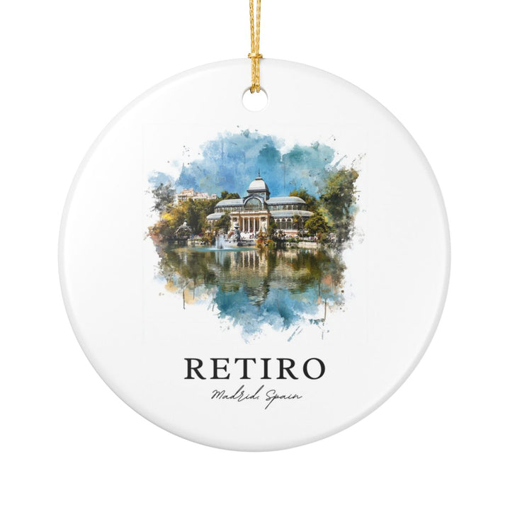 Retiro Spain Ornament: Unique Retiro Souvenir, Retiro Spain Xmas Decor, and Authentic Retiro Gift