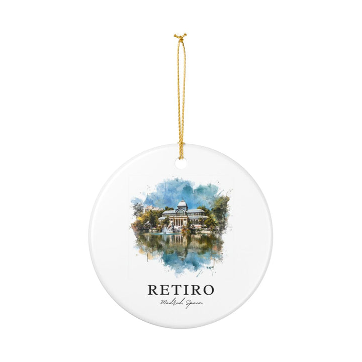 Retiro Spain Ornament: Unique Retiro Souvenir, Retiro Spain Xmas Decor, and Authentic Retiro Gift